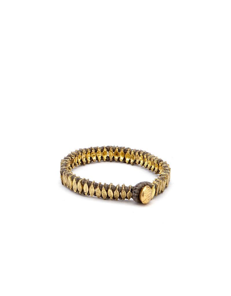 Armband Chamak gold/grey von VAN VERRE