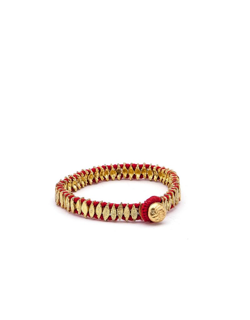 Armband Chamak gold/red von VAN VERRE